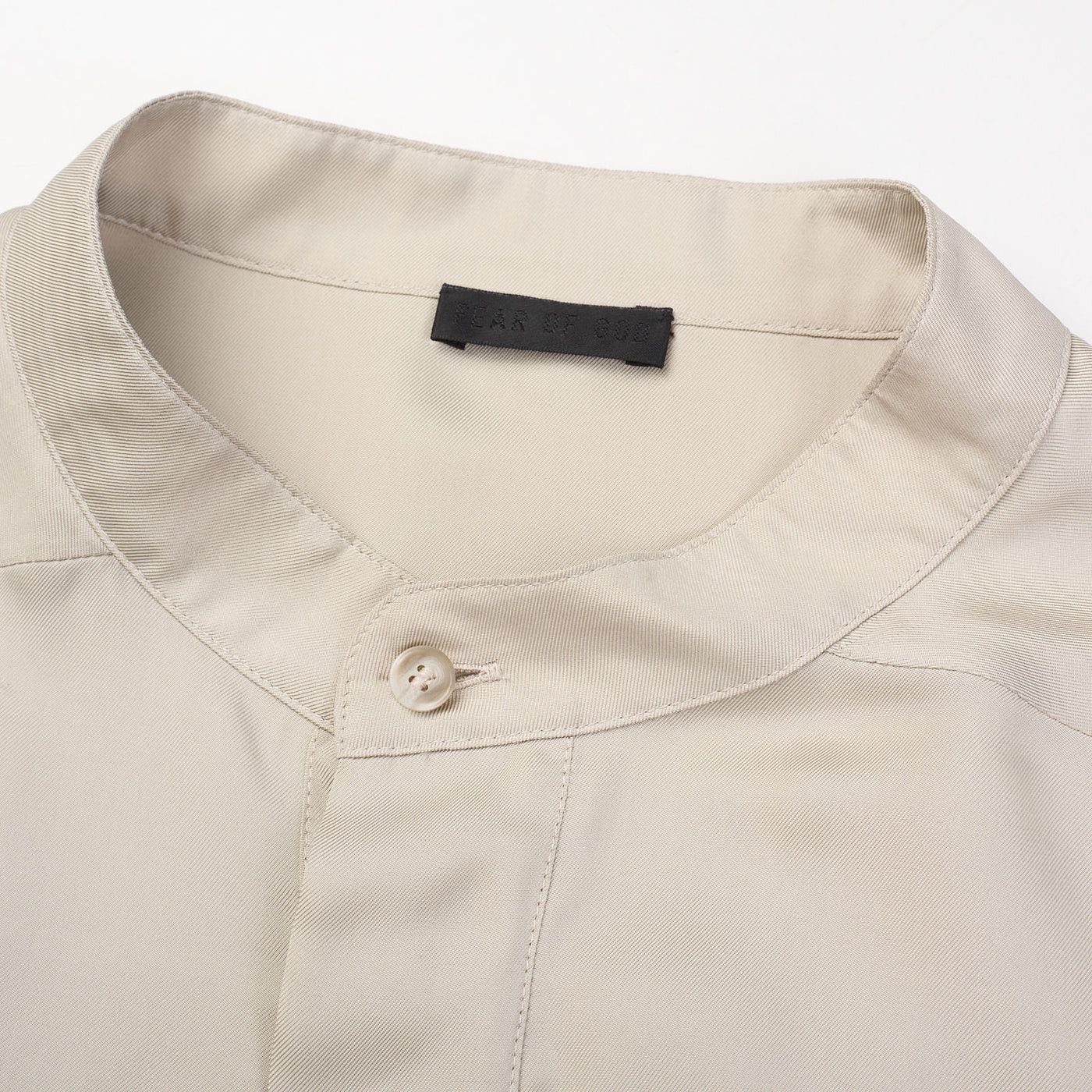 Fear of God FEAR OF GOD Long Sleeve Silk Henley Concealed Placket Shirt Size US L / EU 52-54 / 3 - 4 Thumbnail
