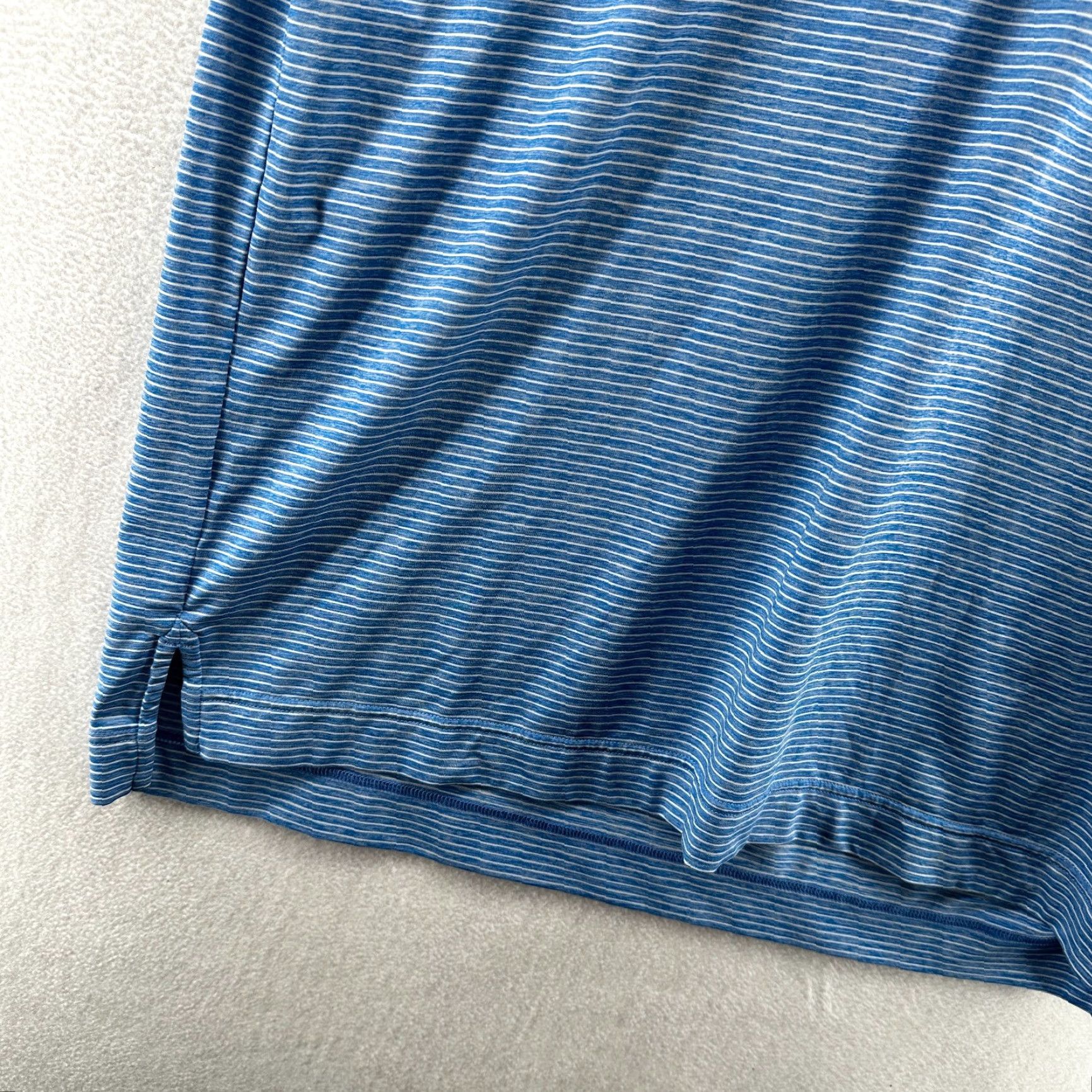 Footjoy FootJoy Polo Shirt Blue Men's L Golf Short Sleeve Collared Striped Size US L / EU 52-54 / 3 - 5 Thumbnail