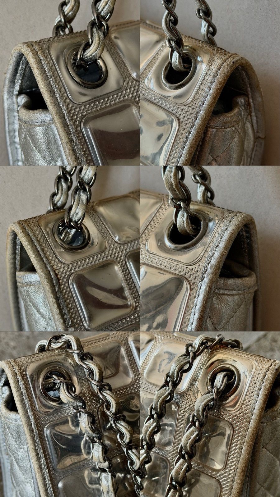 Chanel Chanel - Karl Lagerfeld - 2008 - Silver Ice Cube Flap Bag Size ONE SIZE - 21 Thumbnail