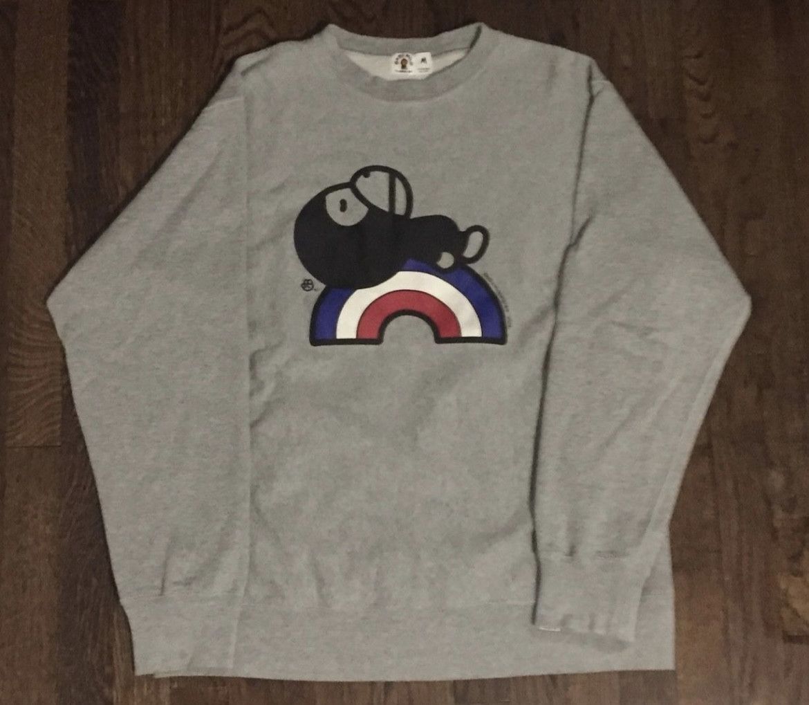Bape Bape Baby Milo crew neck pullover sweatshirt Size US M / EU 48-50 / 2 - 1 Thumbnail