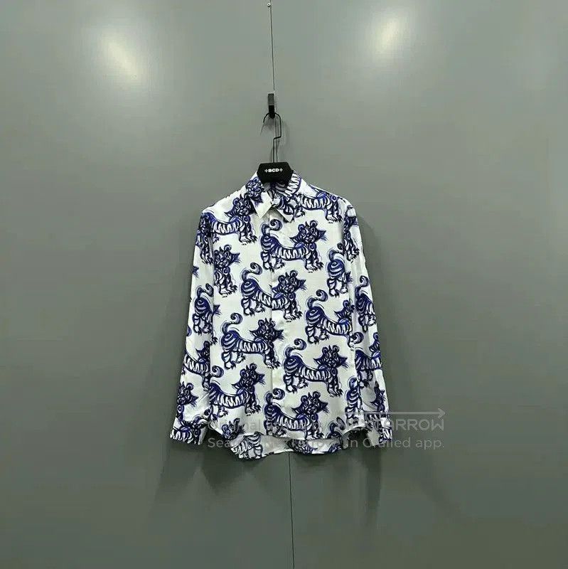 Dior Dior Multicolor Cotton Long Sleeve Shirt . Size US M / EU 48-50 / 2 - 1 Thumbnail