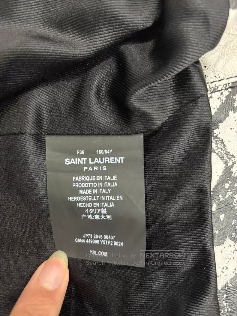 Saint Laurent Paris Saint Laurent Paris Graffiti Jacket Size XS / US 0-2 / IT 36-38 - 4 Thumbnail