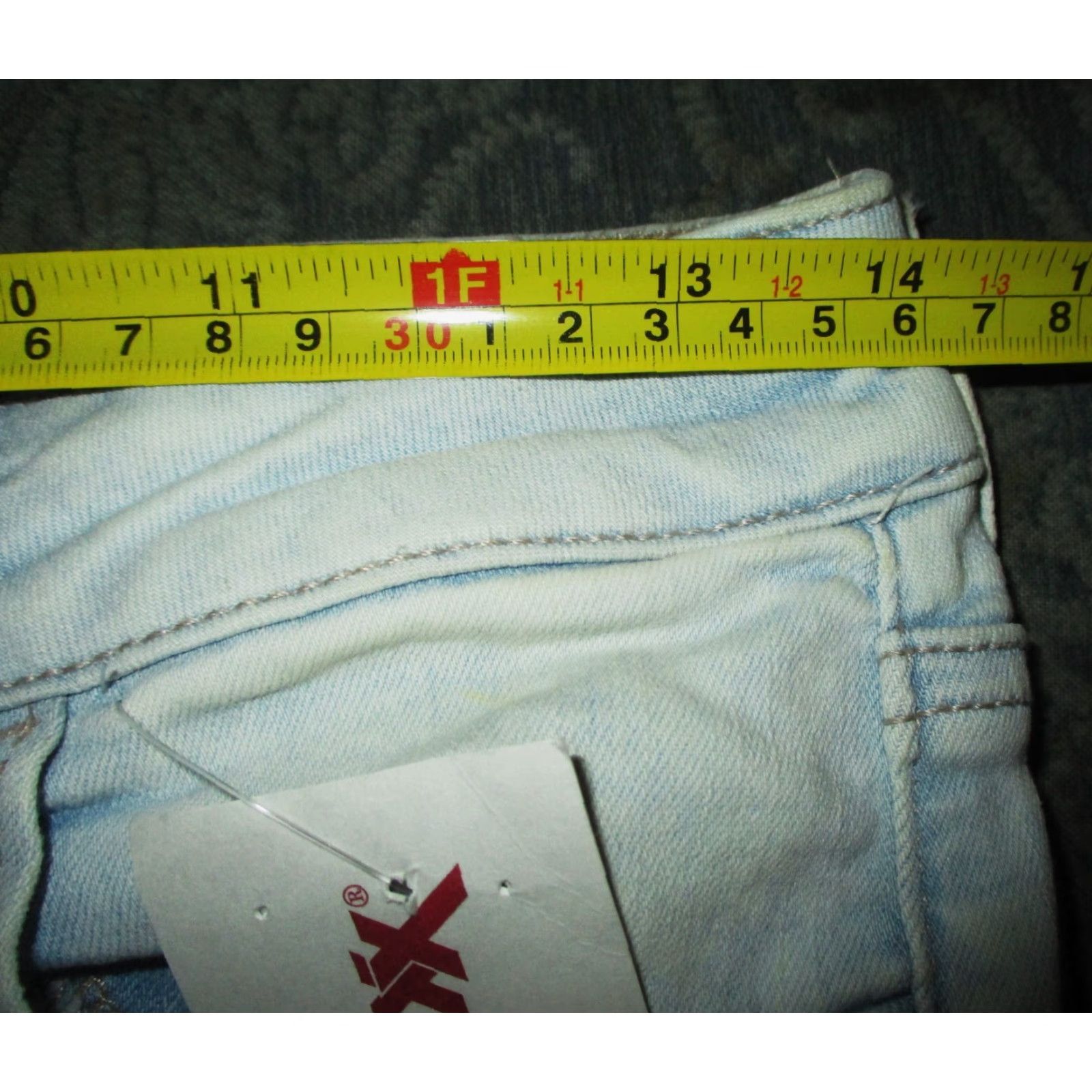 American Eagle Outfitters AMERICAN EAGLE Blue Button Fly Distressed Denim Jeans Size 8 Womens Jeans Size 26" / US 2 / IT 38 - 7 Thumbnail