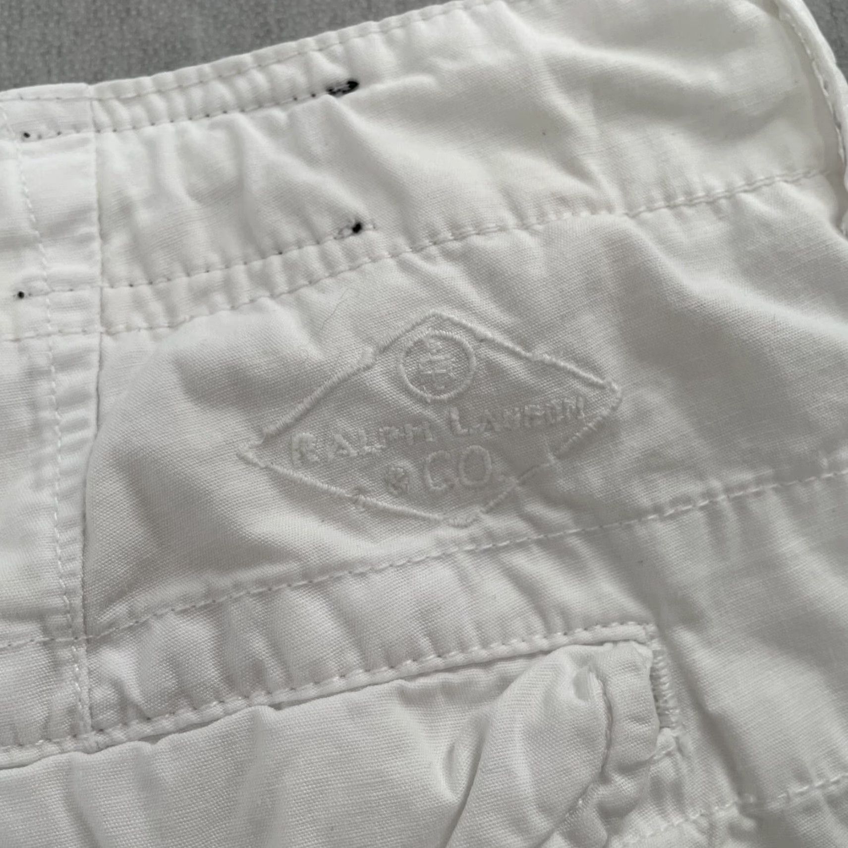 Polo Ralph Lauren VINTAGE Polo Ralph Lauren Cargo Shorts Men Size 42 White Cotton Casual Vintage Size US XL / EU 56 / 4 - 5 Thumbnail