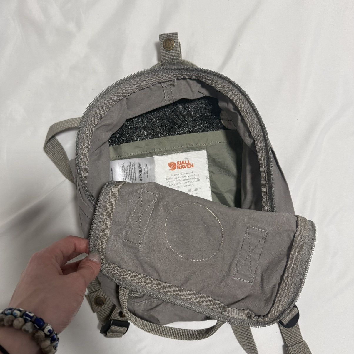 Fjallraven Fjällräven Kånken Mini Backpack – Grey Size ONE SIZE - 2 Thumbnail