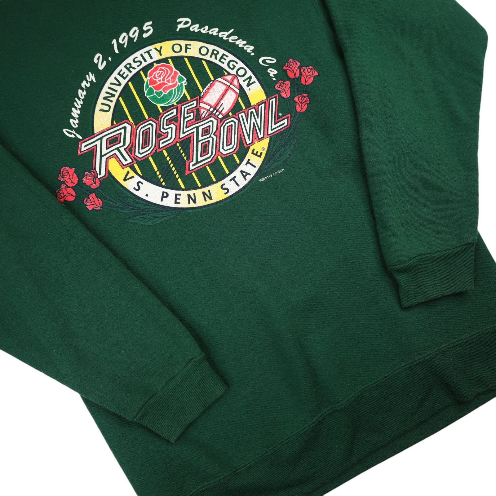 NCAA × Vintage VTG 1995 University of Oregon Ducks Rose Bowl Sweatshirt Size US M / EU 48-50 / 2 - 3 Thumbnail
