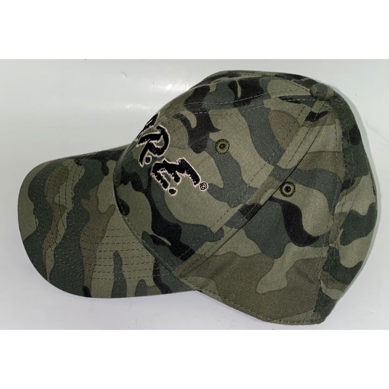 Vintage Dare To Resist Drugs Camouflage Strapback Hat Adjustable Men Green Camouflage Cotton Size ONE SIZE - 4 Thumbnail