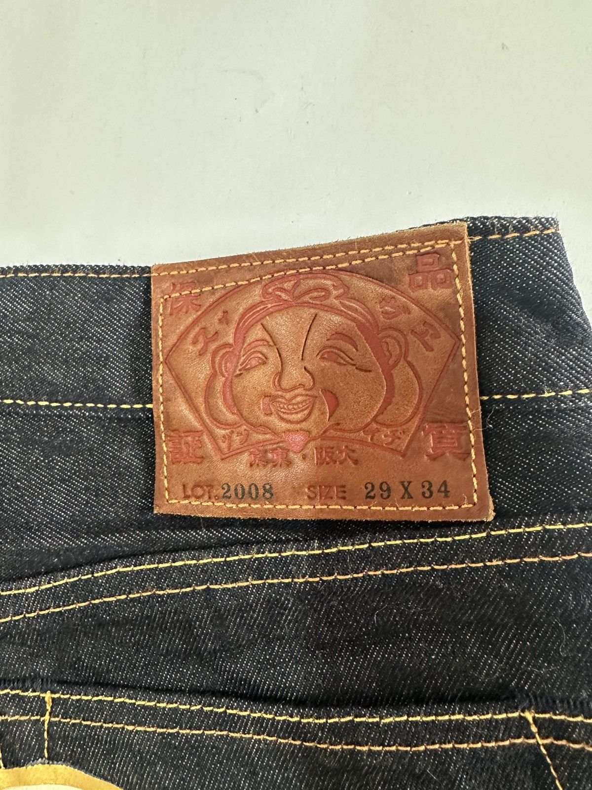 Evisu EVISU PAINTED DIACOCK JEAN SIZE 29X34 Size US 29 - 6 Thumbnail