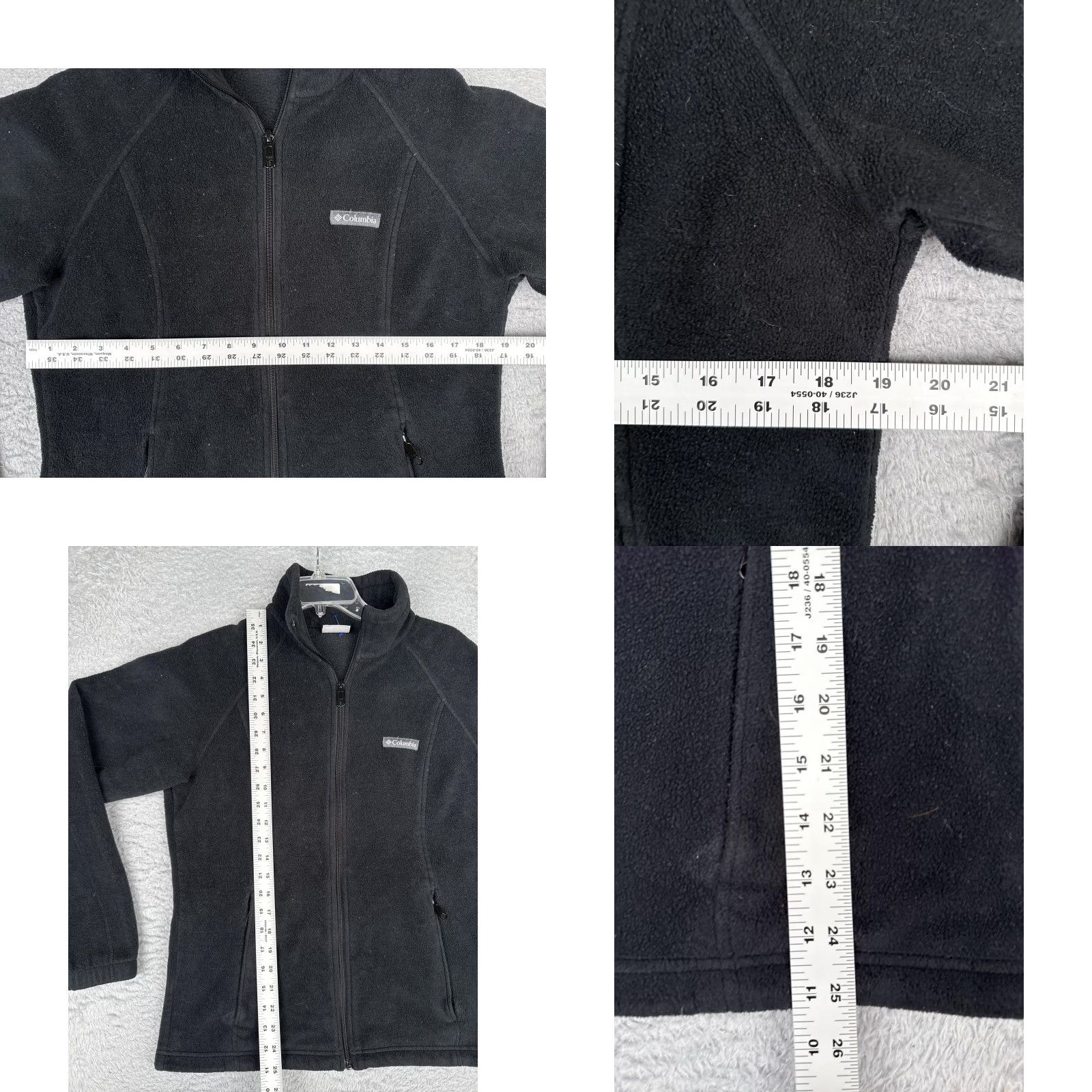 Vintage Columbia Jacket Womens L Black Full Zip Pockets Hiking Outdoor Trail Fleece Thermal Winter Activewear Casual Travel Size L / US 10 / IT 46 - 8 Thumbnail