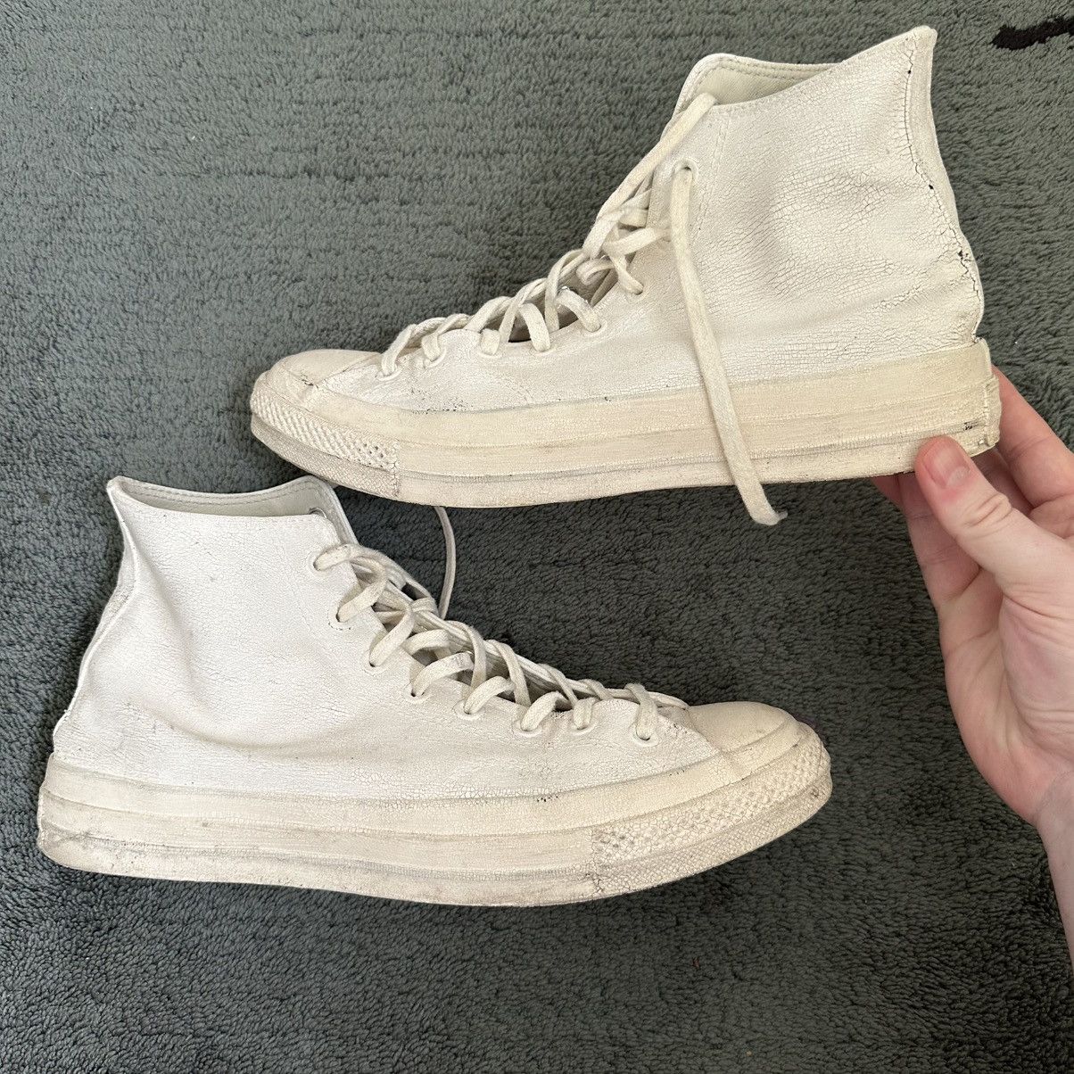kitsune　MaisonMartinMargiela×Converse Converse Maison Margiela Men 8 White Blue Leather Highs