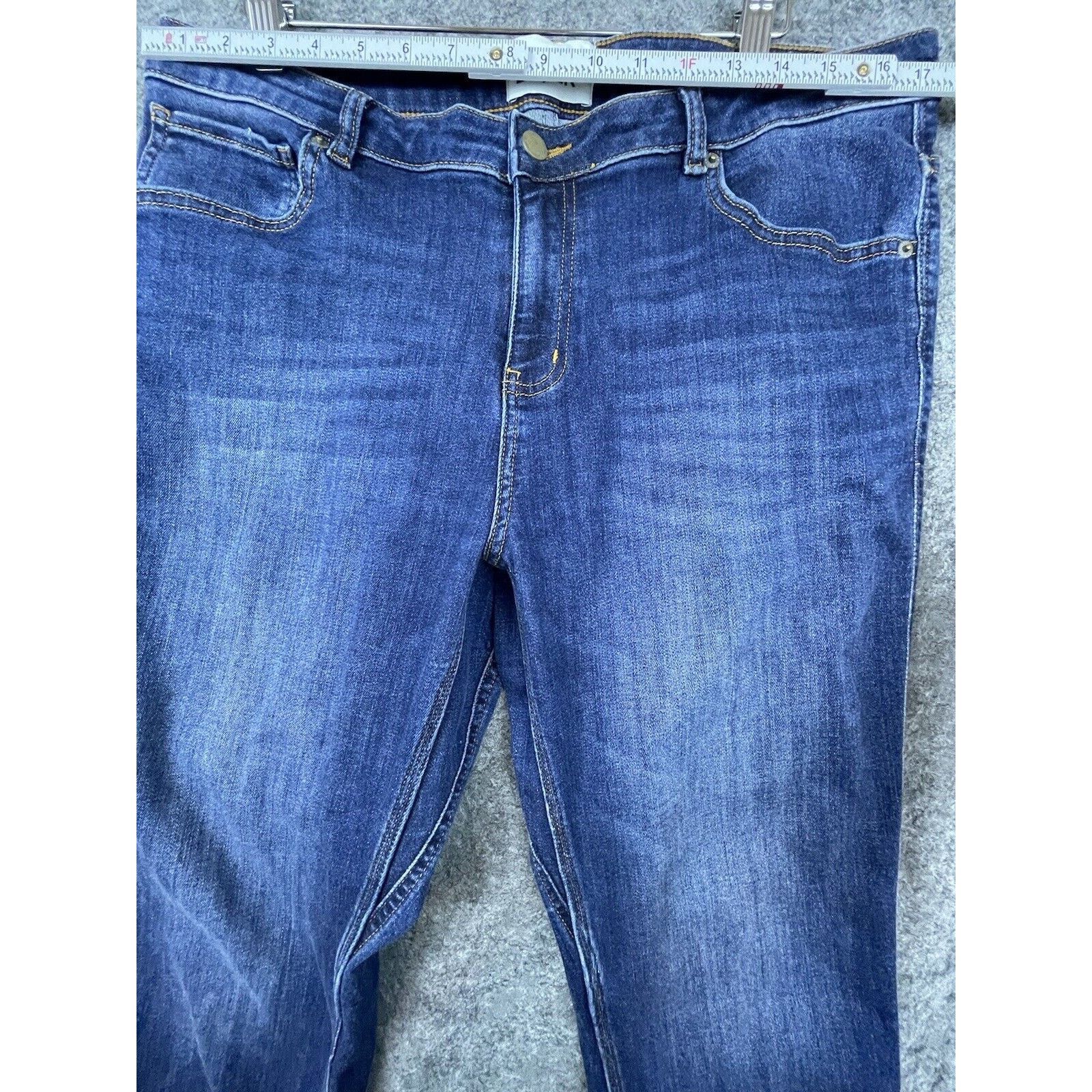 DUER Du/er Jeans Mens 33 Blue Straight Slim Taper Stretch Size US 33 - 6 Thumbnail