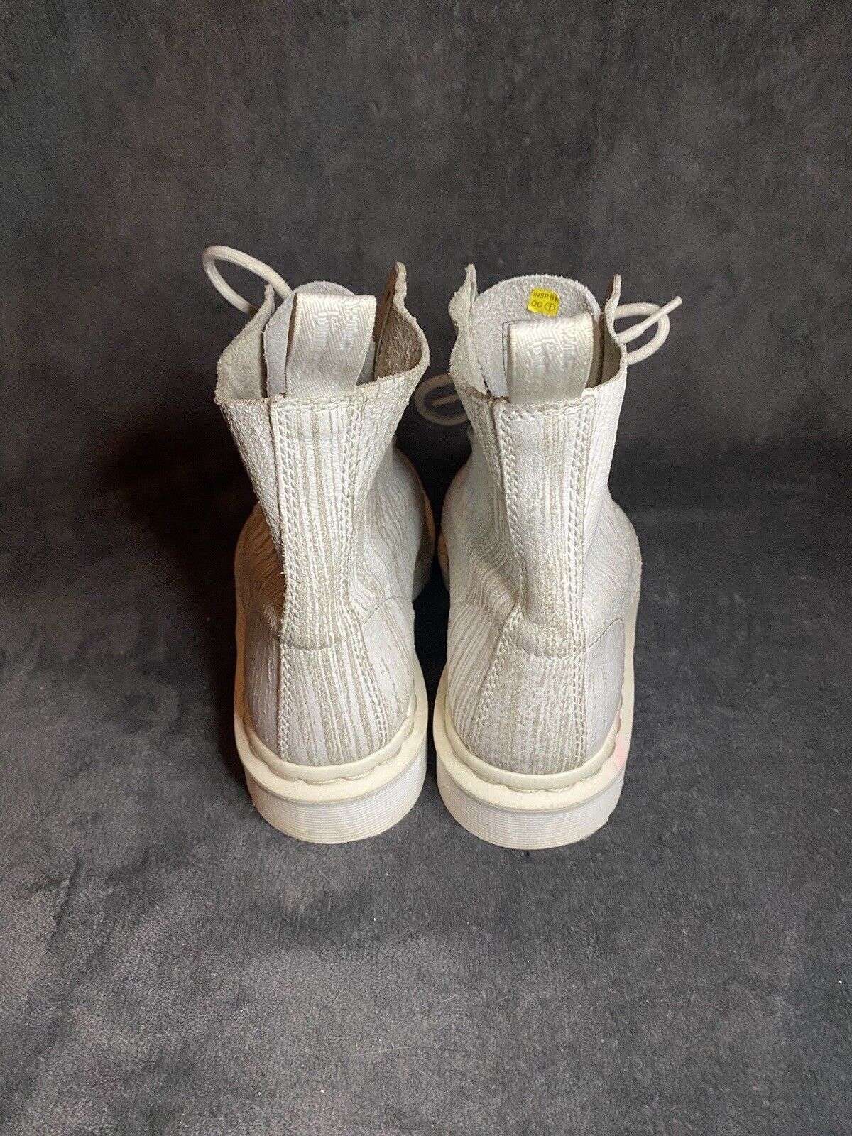 Dr. Martens Dr Martens Pascal Painter White Combat Boots US L6, US M4 Size US 6 / IT 36 - 4 Thumbnail