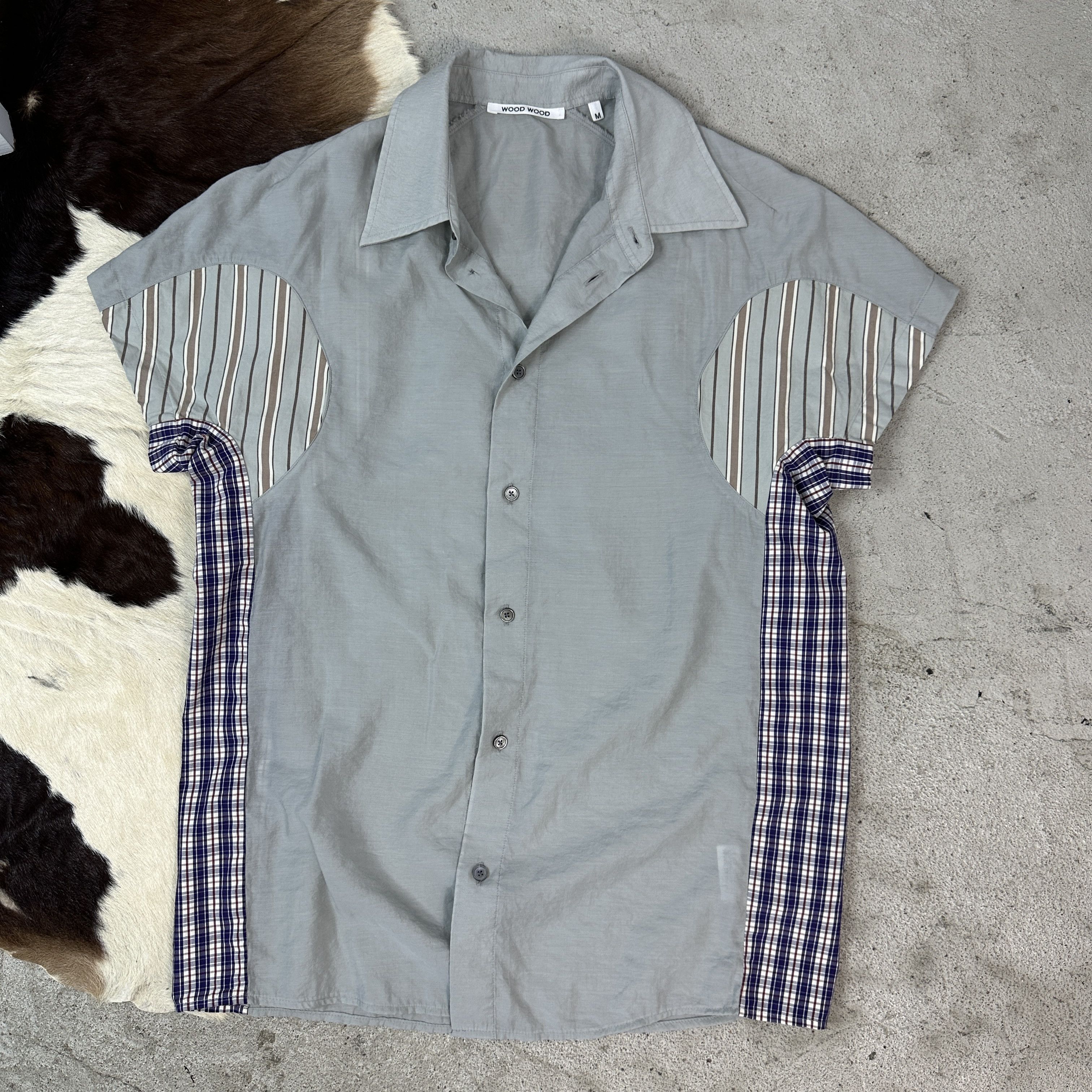 Vintage × Wood Wood Wood Wood shirt Size M / US 6-8 / IT 42-44 - 2 Thumbnail