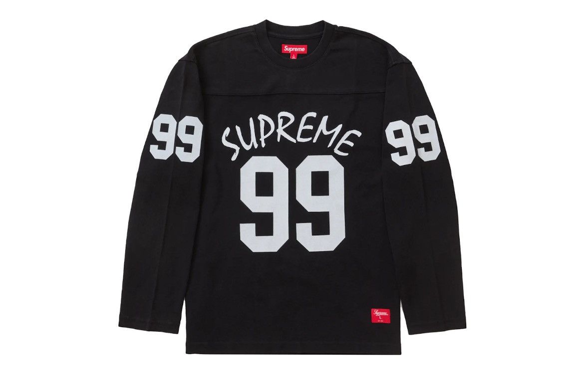 image of Supreme 99 L/s Football Top Black Size Small, Men's