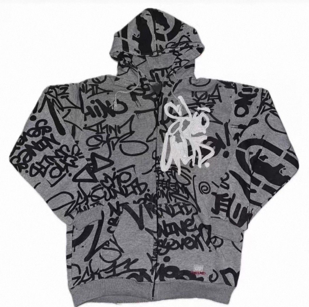 Ecko Unltd. y2k ecko unltd grunge graffik zipup hoodie Size US L / EU 52-54 / 3 - 1 Thumbnail