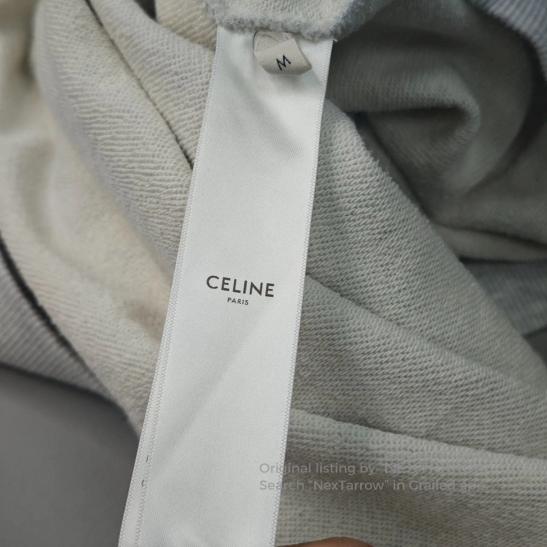 Celine Celine Gray Large Logo Hoodie. Size US M / EU 48-50 / 2 - 6 Thumbnail