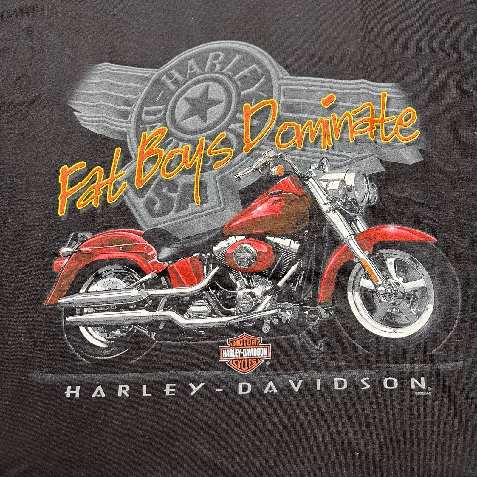 Harley Davidson Vintage Harley Davidson Fat Boy Savannah Georgia T-Shirt XL Size US XL / EU 56 / 4 - 3 Thumbnail