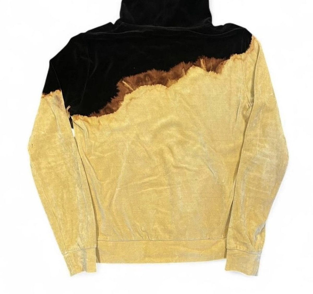 Saint Laurent Paris Saint Laurent Acid Wash Ombré Drip Dye Velvet Velour Hoodie Size US M / EU 48-50 / 2 - 5 Thumbnail