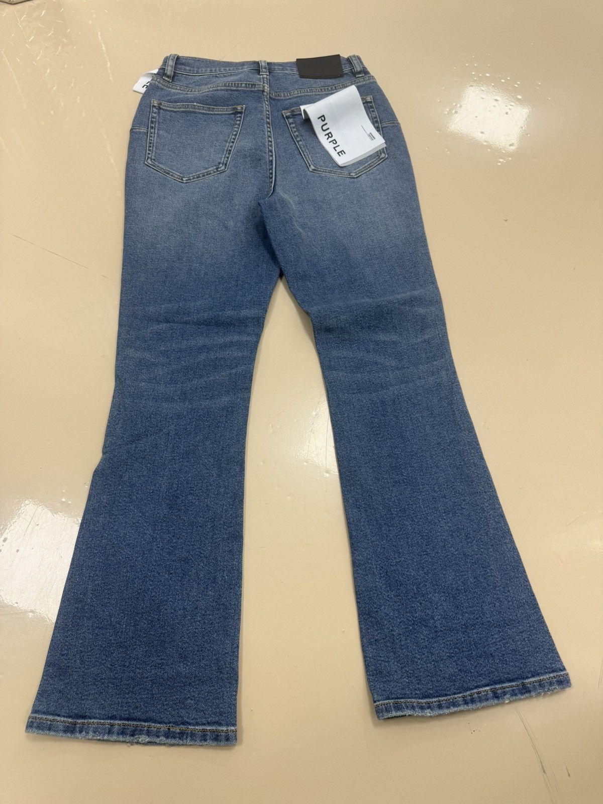 Other Purple Brand Slim Blue Flare Jeans Size 26" / US 2 / IT 38 - 5 Thumbnail