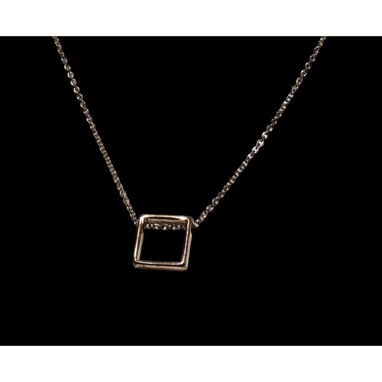 Other Minimalist Gold Open Square Pendant Necklace Size ONE SIZE - 4 Thumbnail