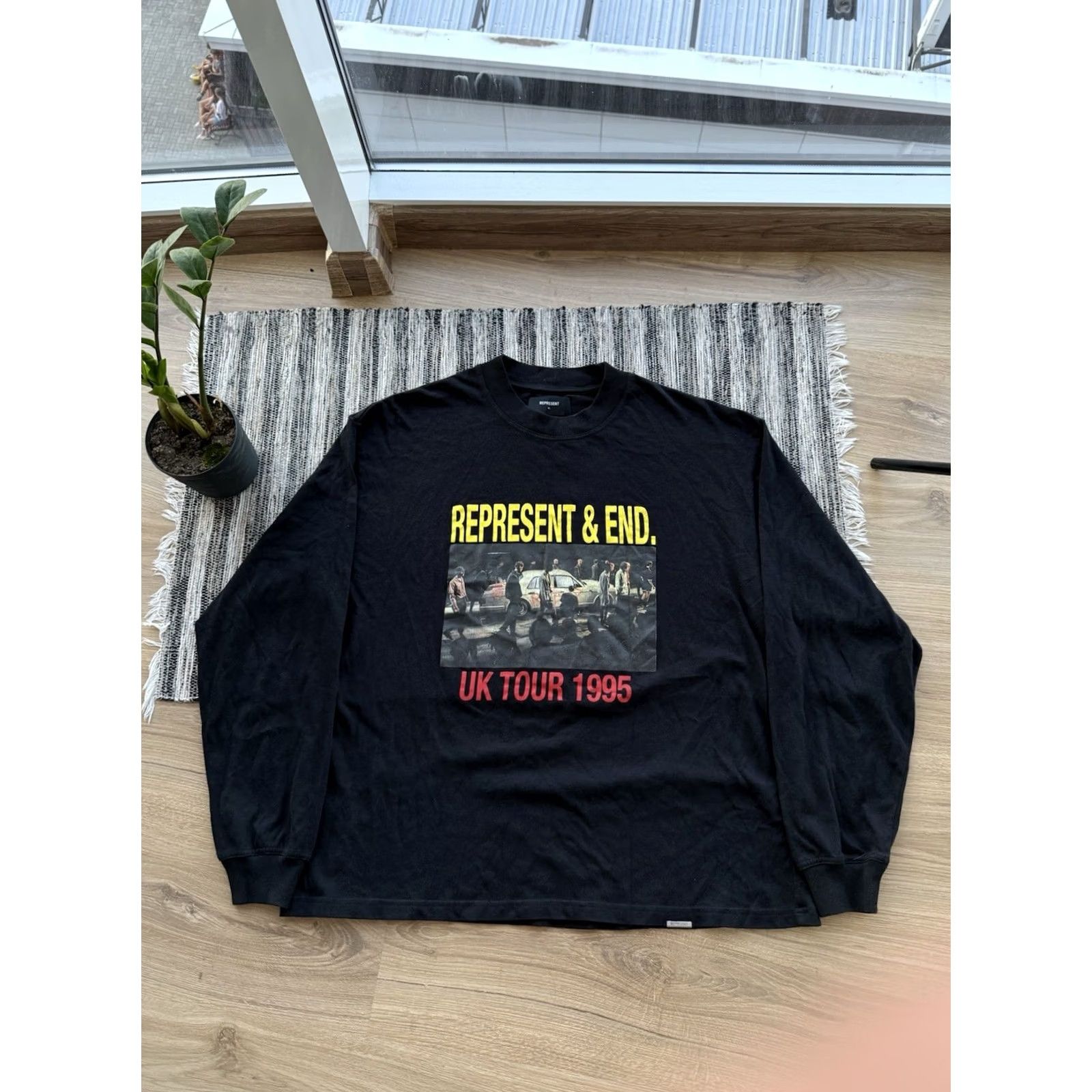 Vintage VINTAGE REPRESENT THE SPIRITS END TOUR Manchester Long Sleeve Rock Black XL Shirt Mens Size US XL / EU 56 / 4 - 2 Thumbnail