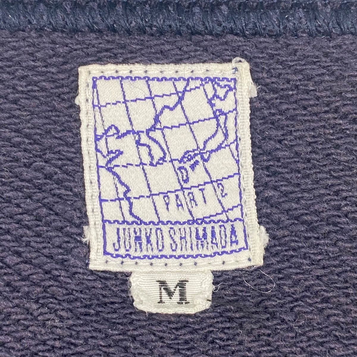 Vintage Vintage 90s Junko Shimada Sweatshirt Crewneck Blue/White M Size US M / EU 48-50 / 2 - 5 Thumbnail