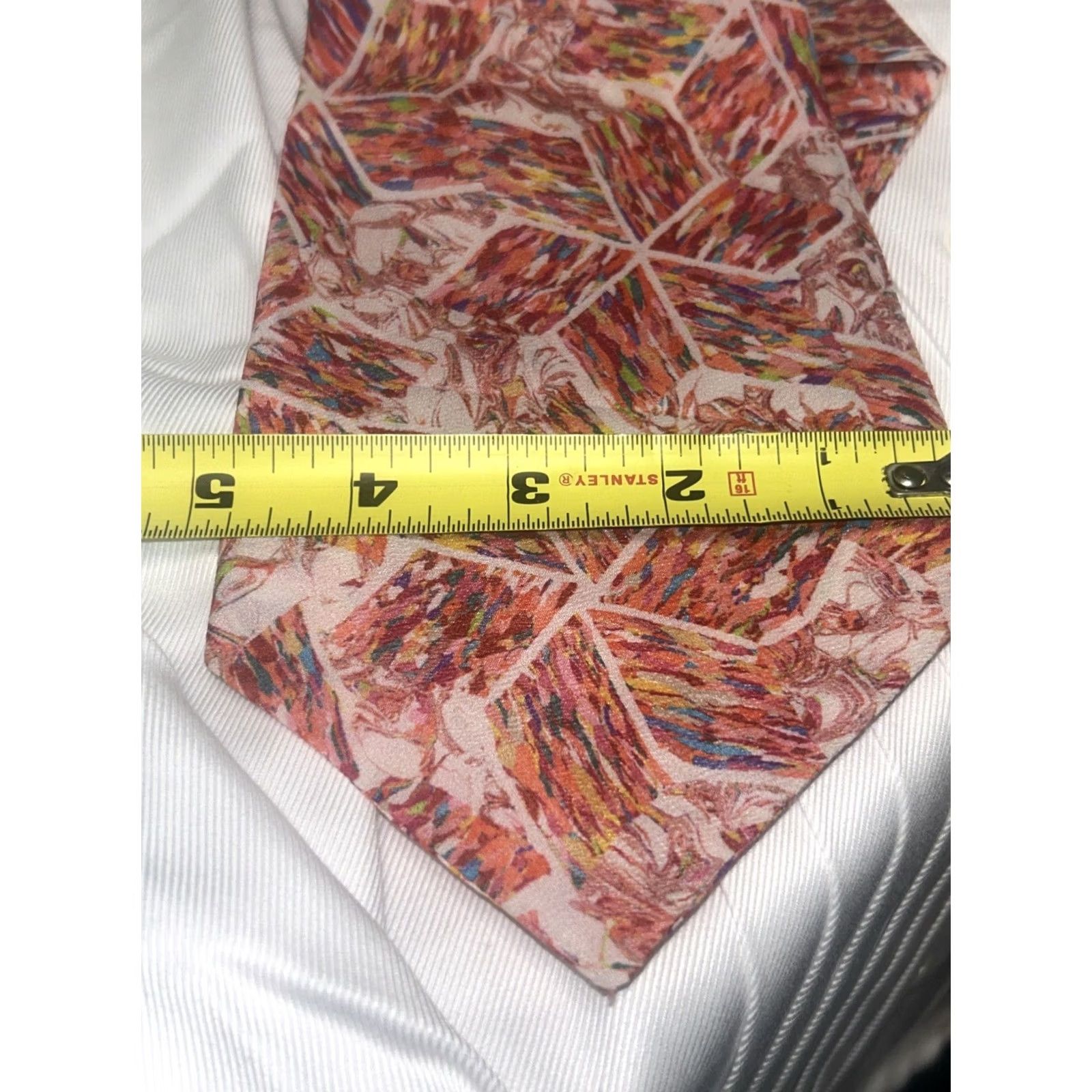 Vintage VINTAGE Rare Rose Green Handmade Mens Silk Floral Tie 5" Silk Floral Mens Tie Green Vintage 5" Size ONE SIZE - 4 Thumbnail