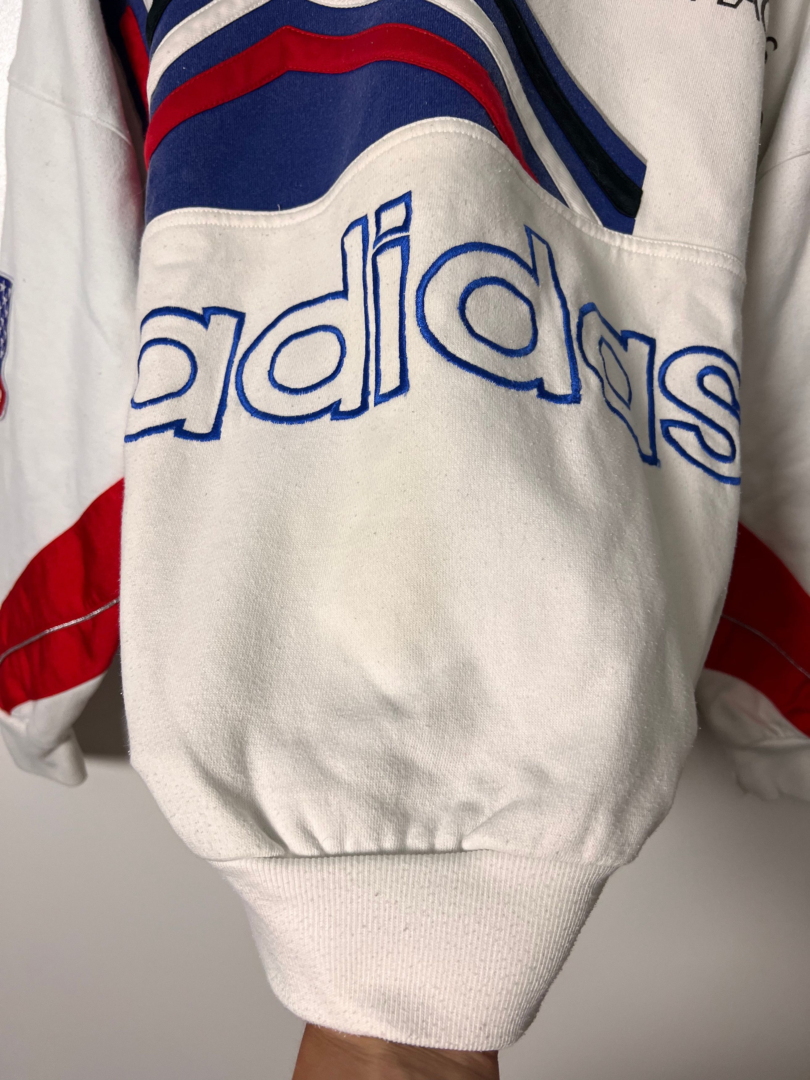 Adidas 90's Adidas Lake Placid Olympic Games 1980 Sweatshirt Size US L / EU 52-54 / 3 - 6 Thumbnail