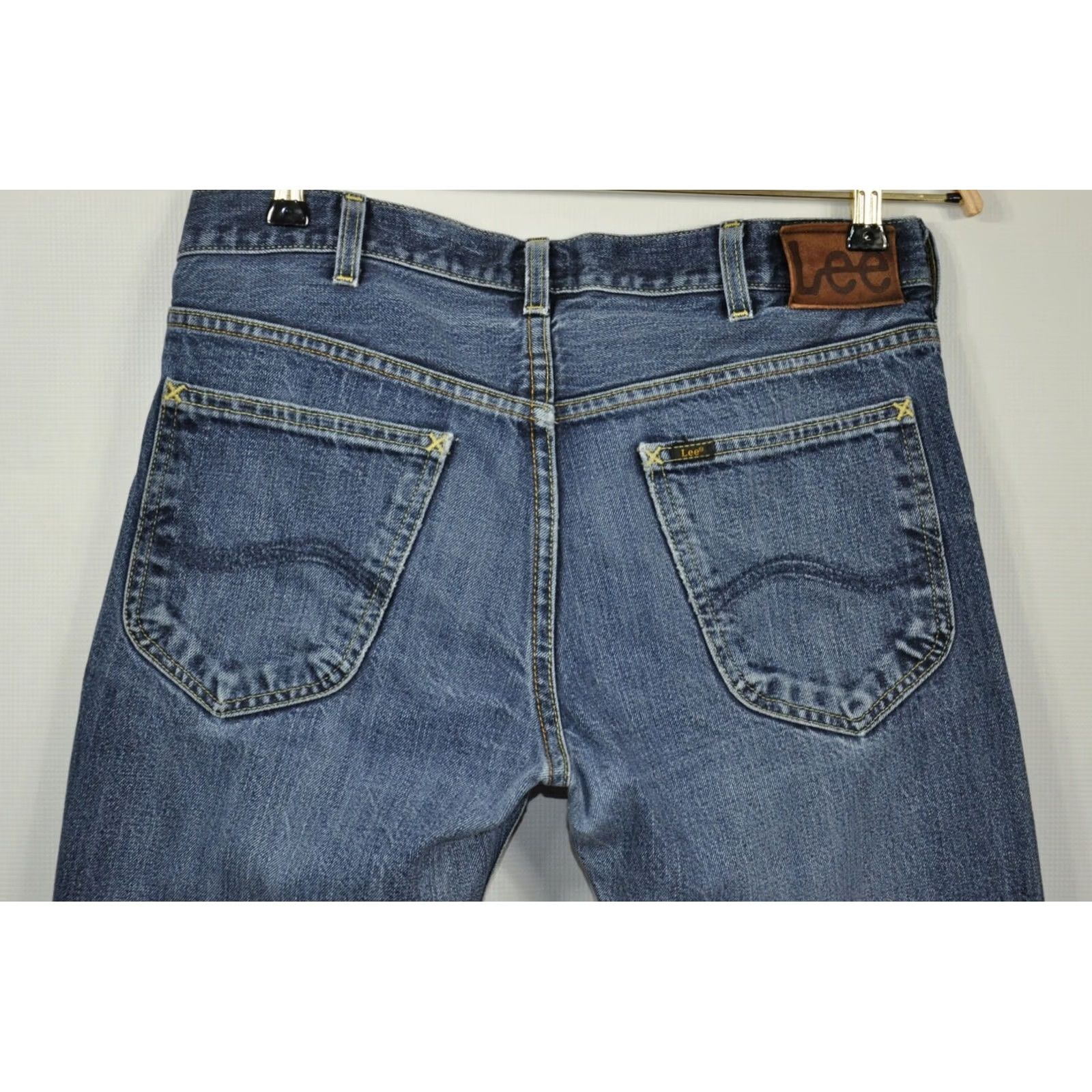 Lee Lee Yellow Selvage Jeans Men's W31/L32 - Classic Fit Cotton Denim, 100% Cotton, Waist 31, Inseam 32, Vintage Style Lee Jeans Size US 31 - 6 Thumbnail