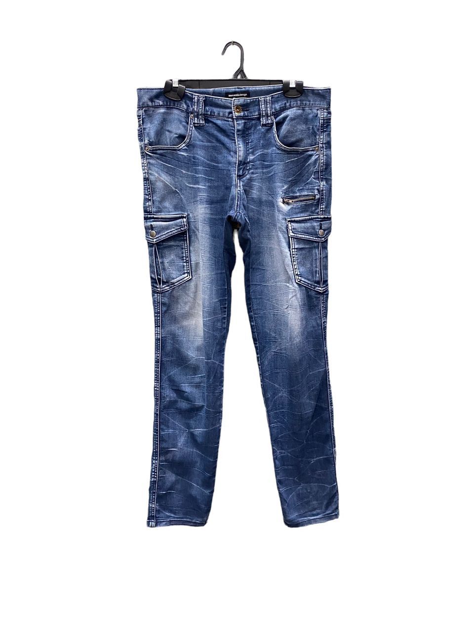 If Six Was Nine 💥BEST OFFER 💥SEMANTIC DESIGN MULTIPOCKET DENIM JEANS Size US 34 / EU 50 - 1 Thumbnail