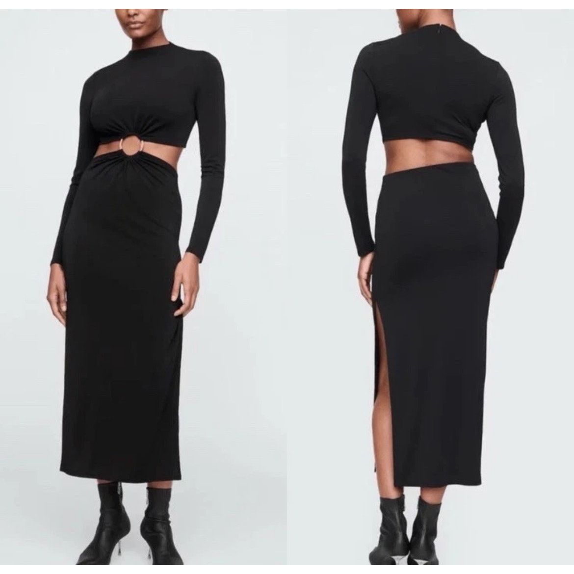 Cult Gaia GAP x Cult Gaia - Cut-Out Ring Long Sleeve Maxi Dress/XS/NWT Size XS / US 0-2 / IT 36-38 - 3 Thumbnail