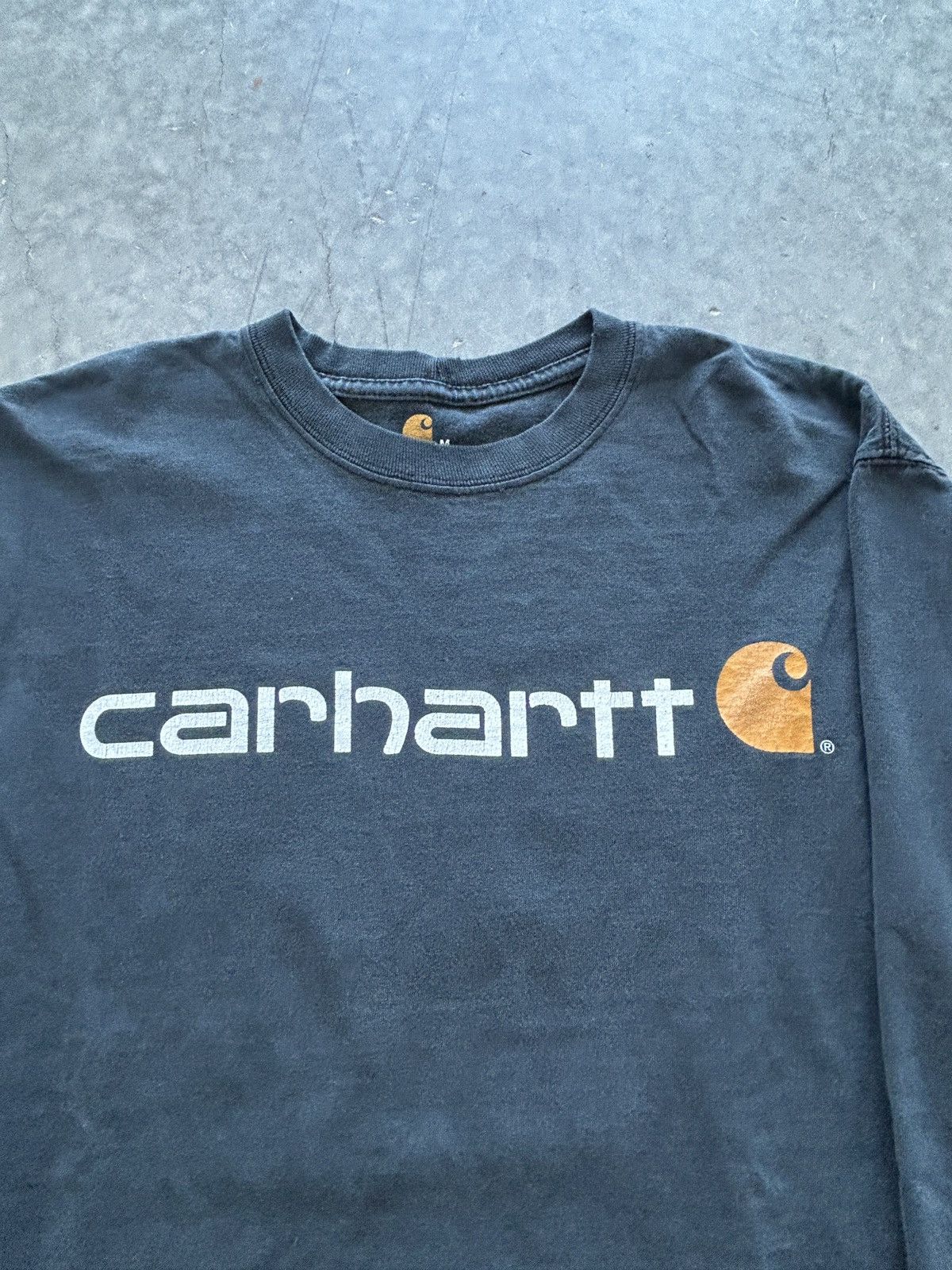 Carhartt Vintage Y2K Carhartt Spellout Logo Longsleeve Tee Faded Size US M / EU 48-50 / 2 - 2 Thumbnail
