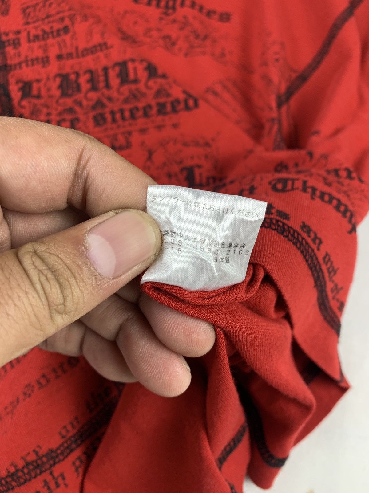 Seditionaries 2000s Gardenia Japan Red Poem Goth Graphic Contrast Tee Size M / US 6-8 / IT 42-44 - 11 Thumbnail