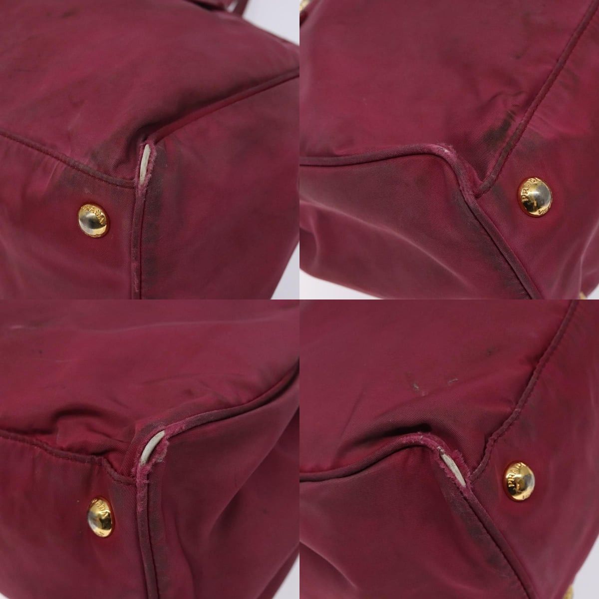 Prada PRADA Hand Bag Nylon Pink Gold Size ONE SIZE - 10 Thumbnail