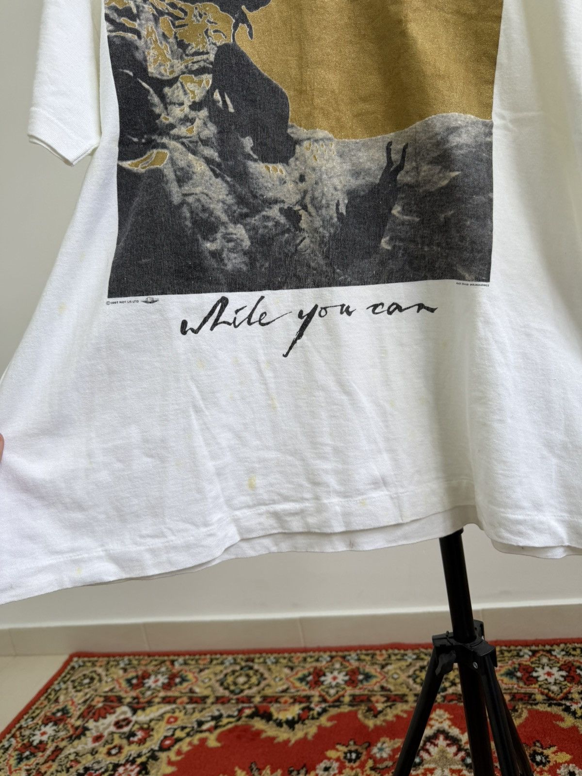 Band Tees U2 One Smell The Flowes While You Can Tour VNTG 1991 Size US M / EU 48-50 / 2 - 6 Thumbnail
