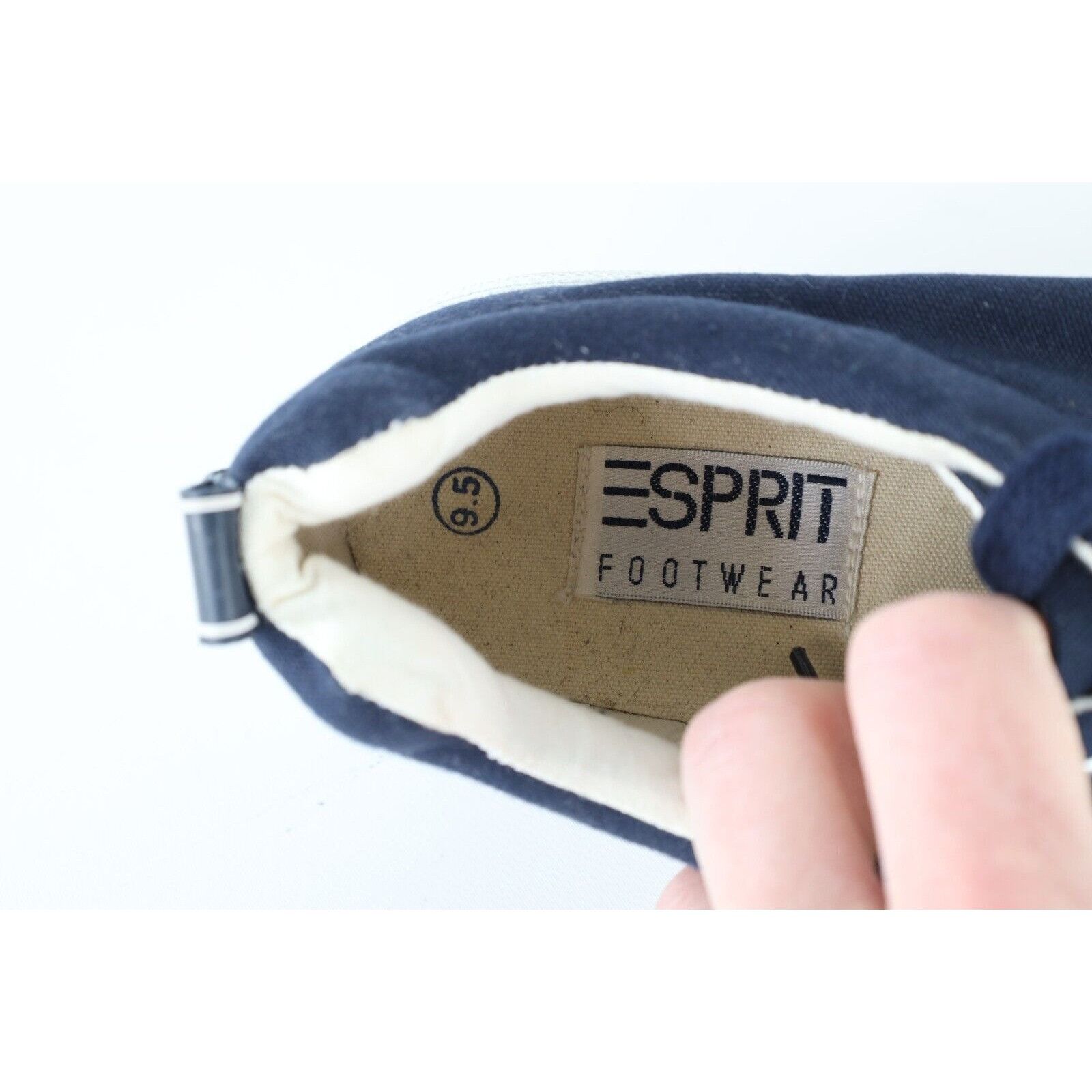 Esprit × Vintage Vintage 90s Esprit Spell Out Canvas Platform Shoes Size US 9.5 / IT 39.5 - 7 Thumbnail