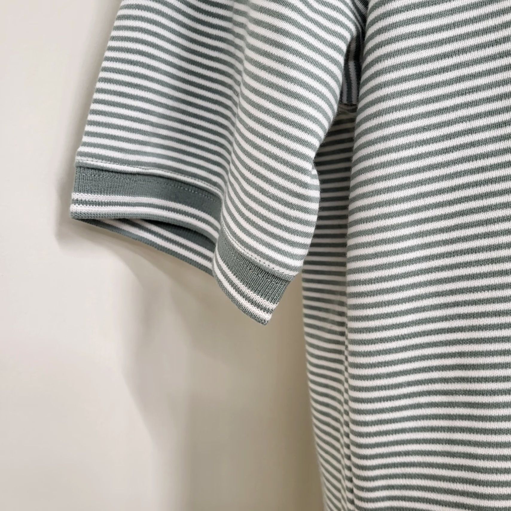 Lands' End Lands' End Polo Shirt Men S Green/White Stripe Short Sleeve Golf Shirt Mens S Polo Lands End Stripe Green White" Size US S / EU 44-46 / 1 - 6 Thumbnail