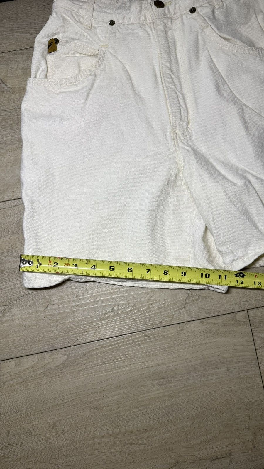 Columbia Y2K 2000s Beige Chic Jean Short Jorts Size 32" / US 10 / IT 46 - 7 Thumbnail