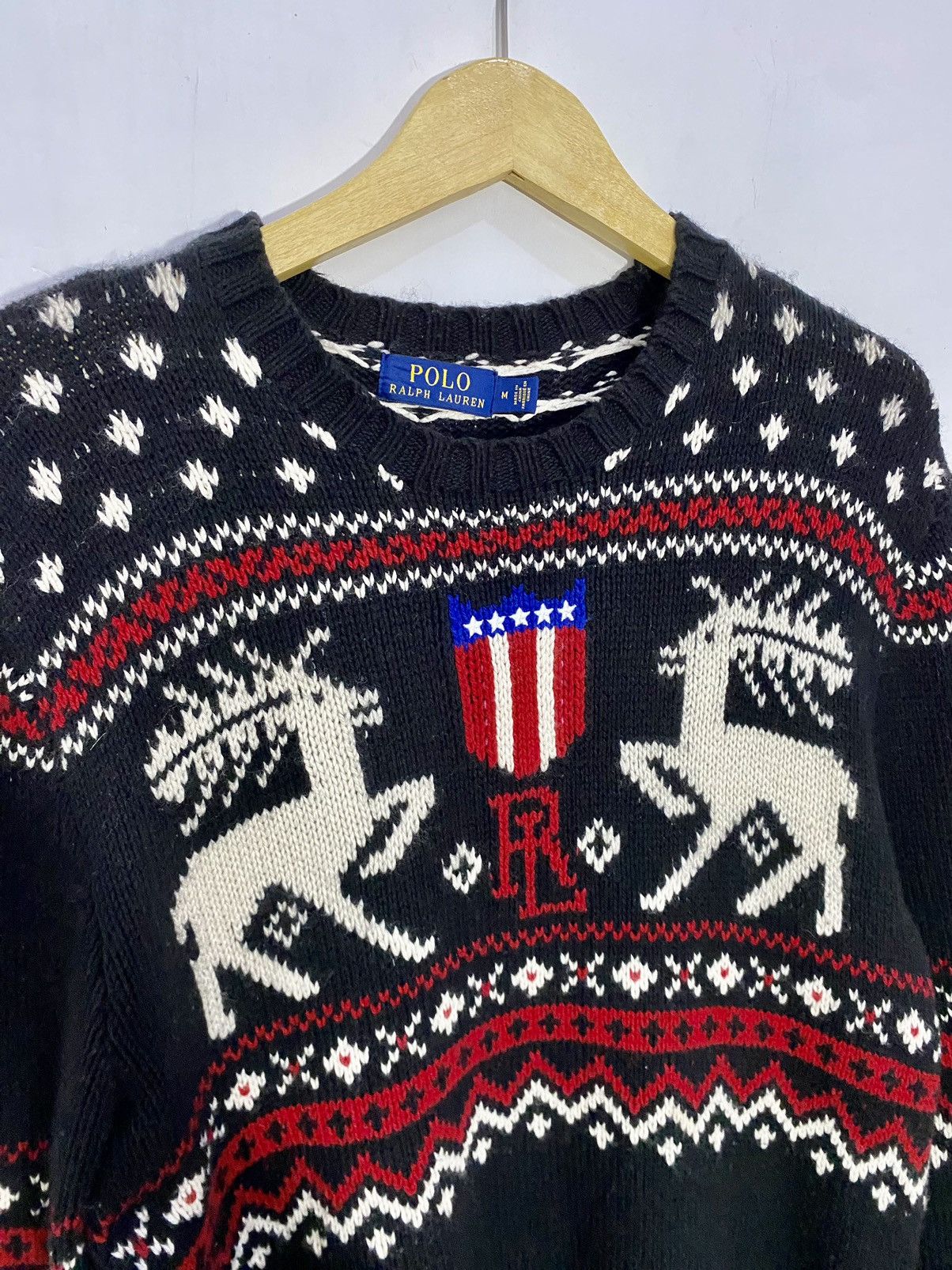 Polo Ralph Lauren × Ralph Lauren × Vintage 💥Aztec💥Ralph Lauren Classic Knitwear Size US L / EU 52-54 / 3 - 7 Thumbnail