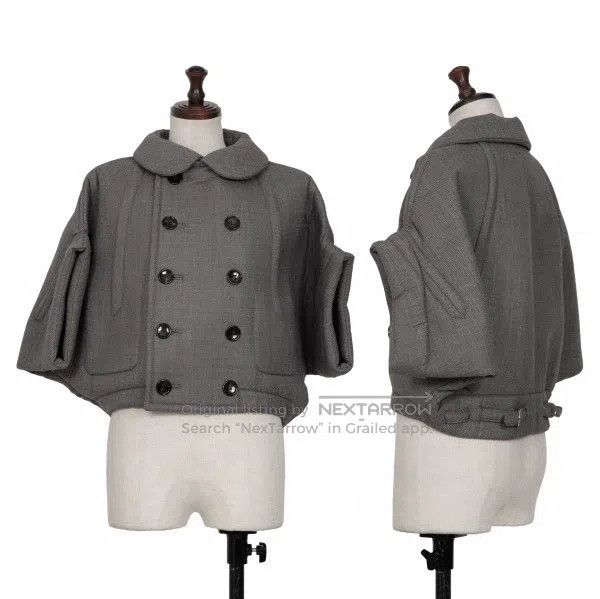 Comme des Garcons Comme des Garcons Grey vintage round neck double-breasted Size M / US 6-8 / IT 42-44 - 2 Thumbnail