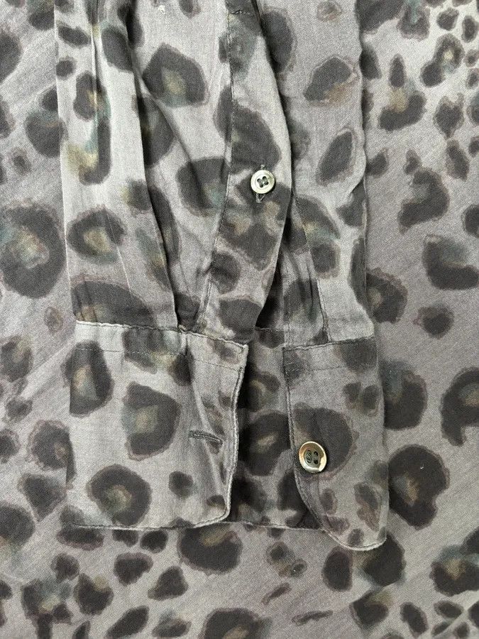 Dries Van Noten Dries Van Noten Grey & Black Leopard Print Shirt Size US S / EU 44-46 / 1 - 10 Thumbnail