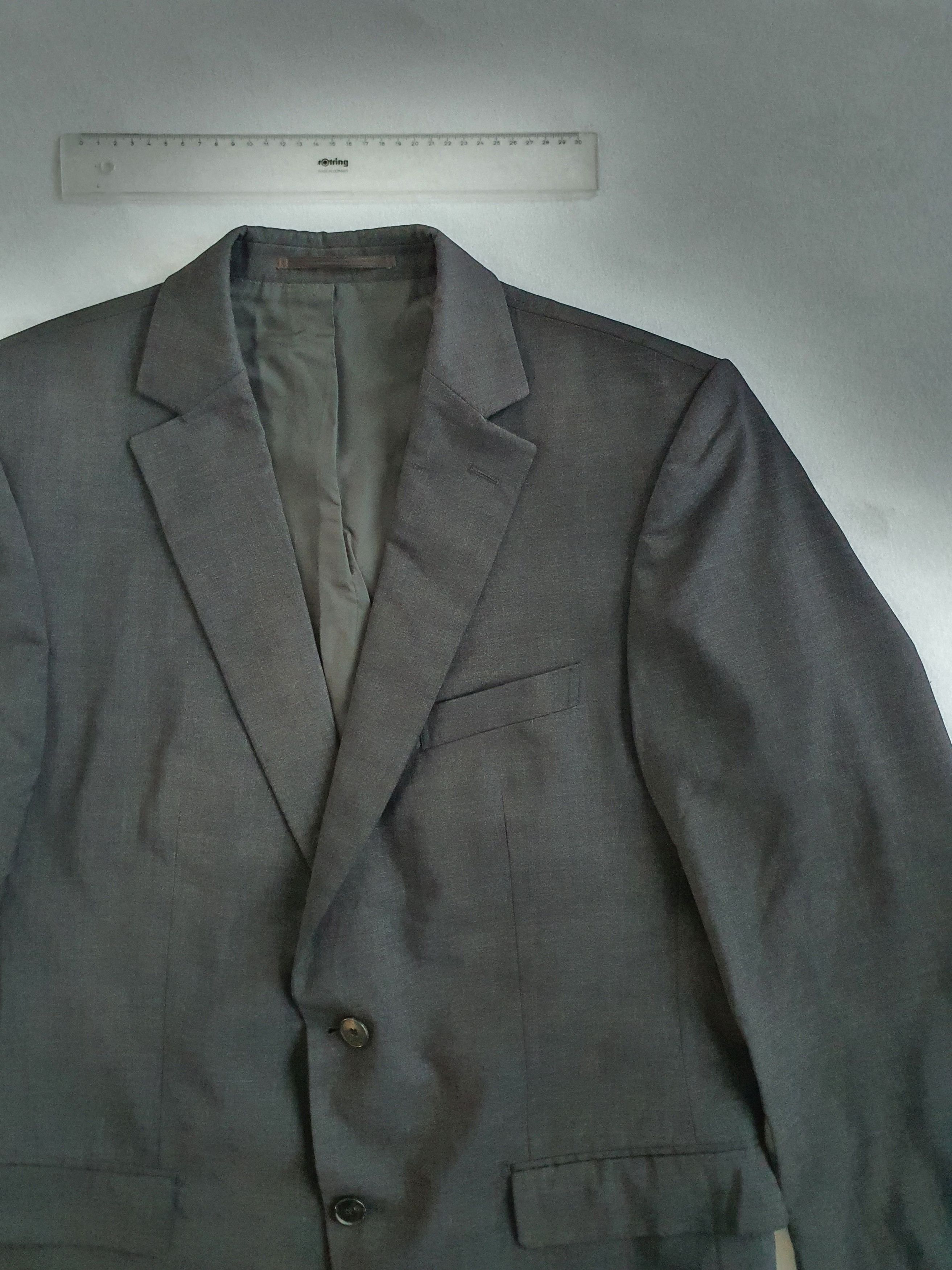 Baldessarini Men's Blazer Suit Jacket - Gray (Sharkskin Weave) - Sz EU 50 Size 40R - 3 Thumbnail