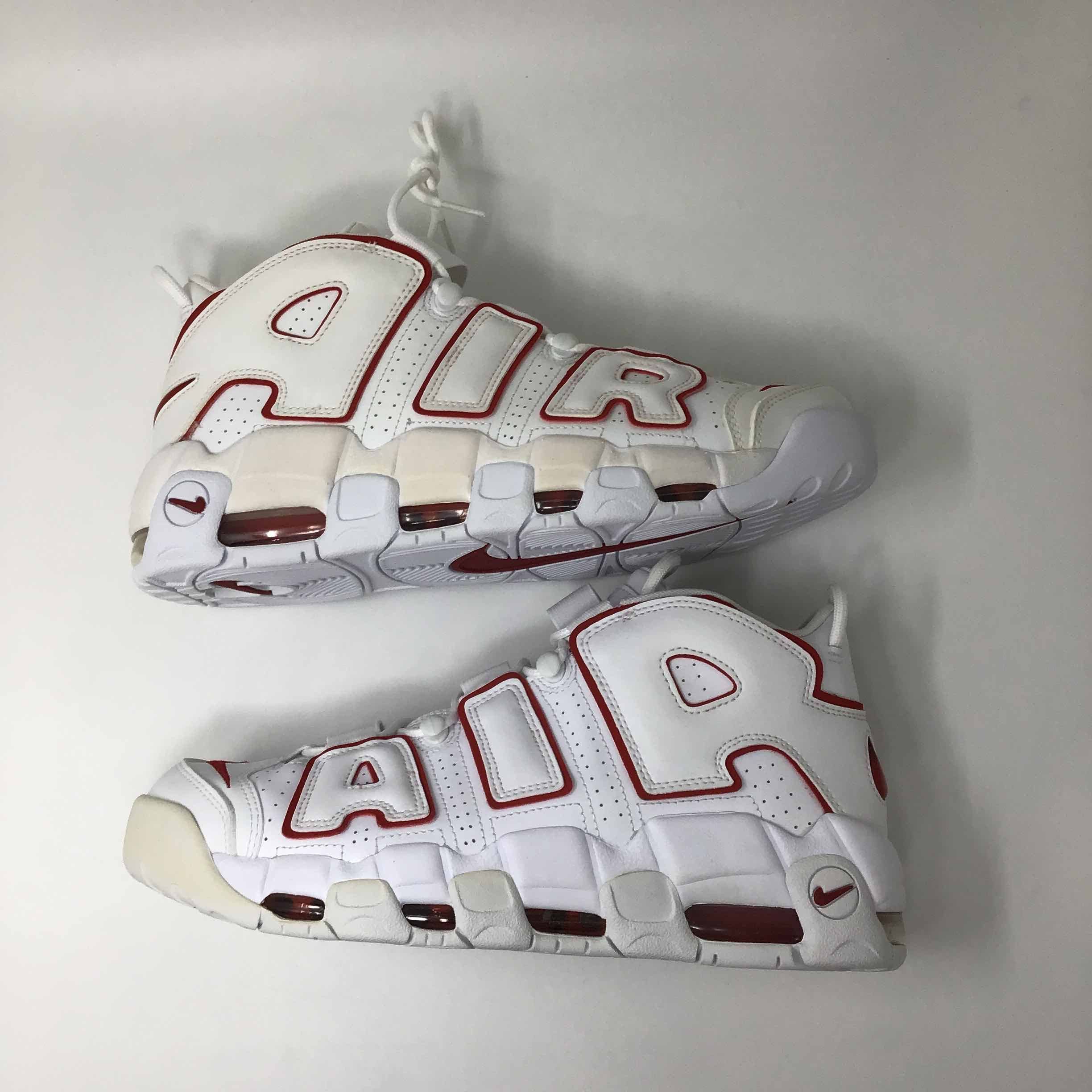 Air More Uptempo White Varsity Red 2021