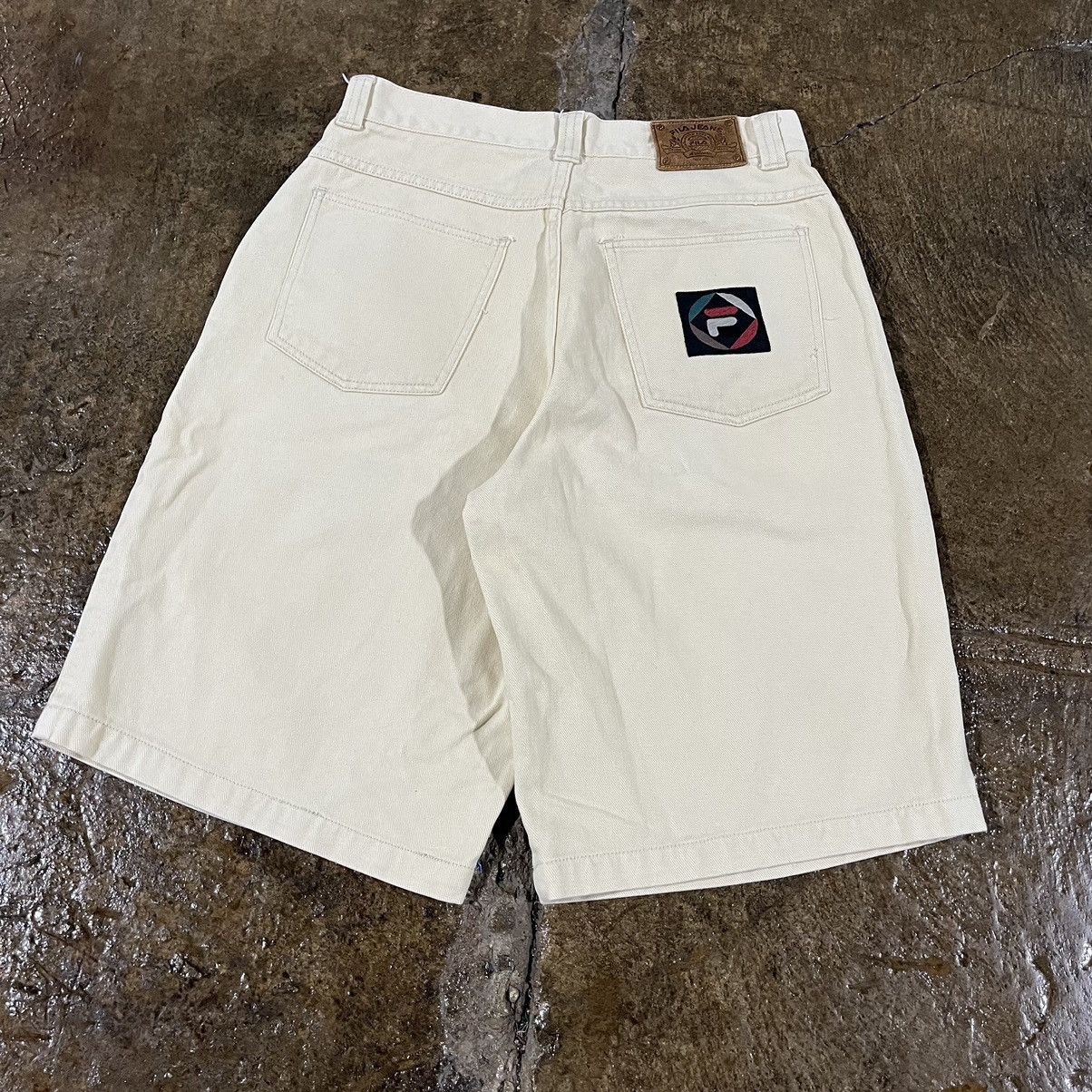 Fila × JNCO × Vintage Vintage 90s Y2K Fila Baggy Jorts Hip-Hop Skater Shorts JNCO Size US 31 - 3 Thumbnail