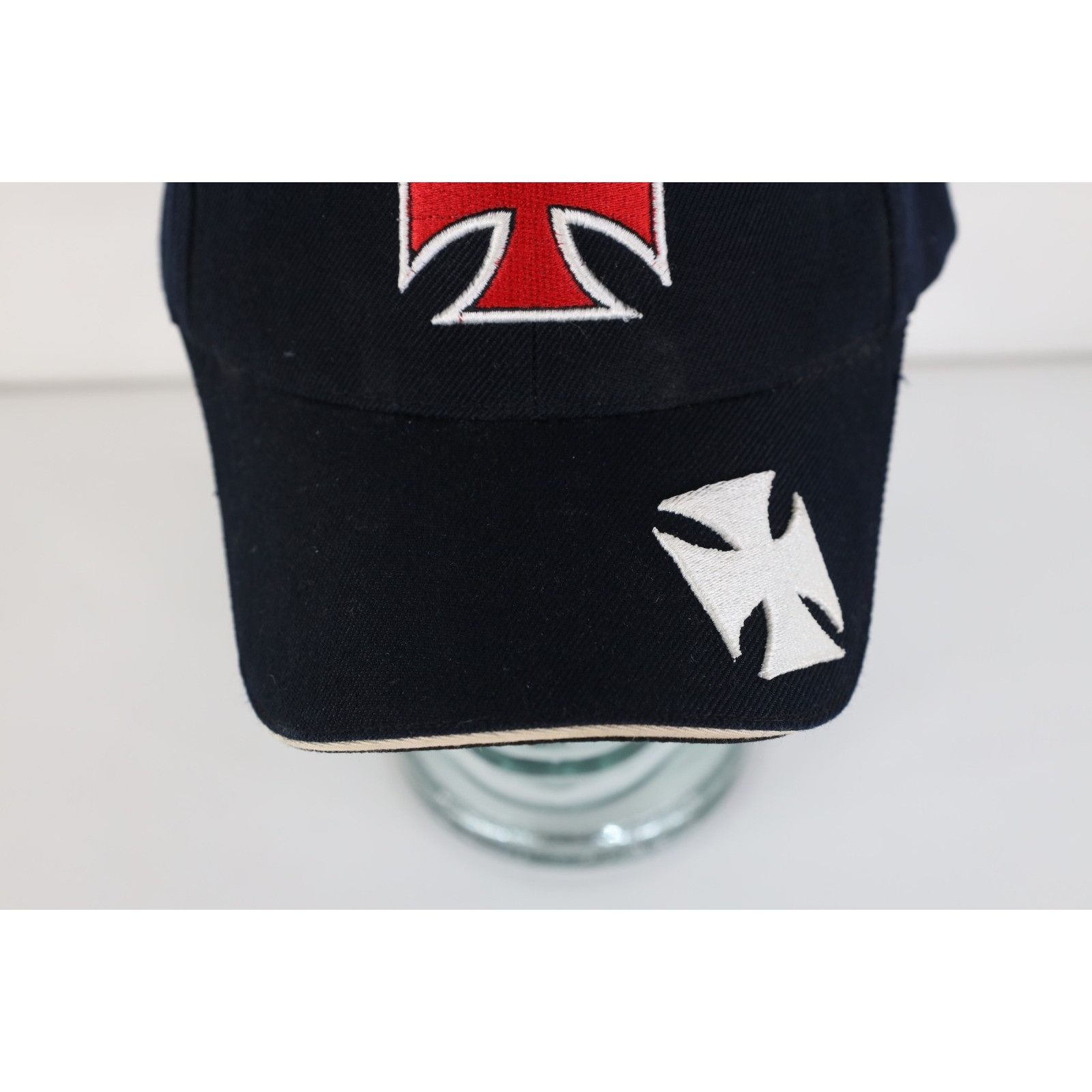 Vintage Vintage 90s Y2K Streetwear Iron Cross Motorcycle Hat Cap Size ONE SIZE - 2 Thumbnail