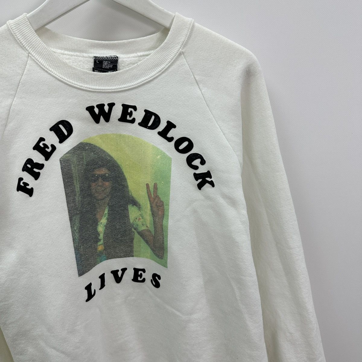 Band Tees Vintage 80s Fred Wedlock Lives British Folk singer y2k rare Size US L / EU 52-54 / 3 - 4 Thumbnail
