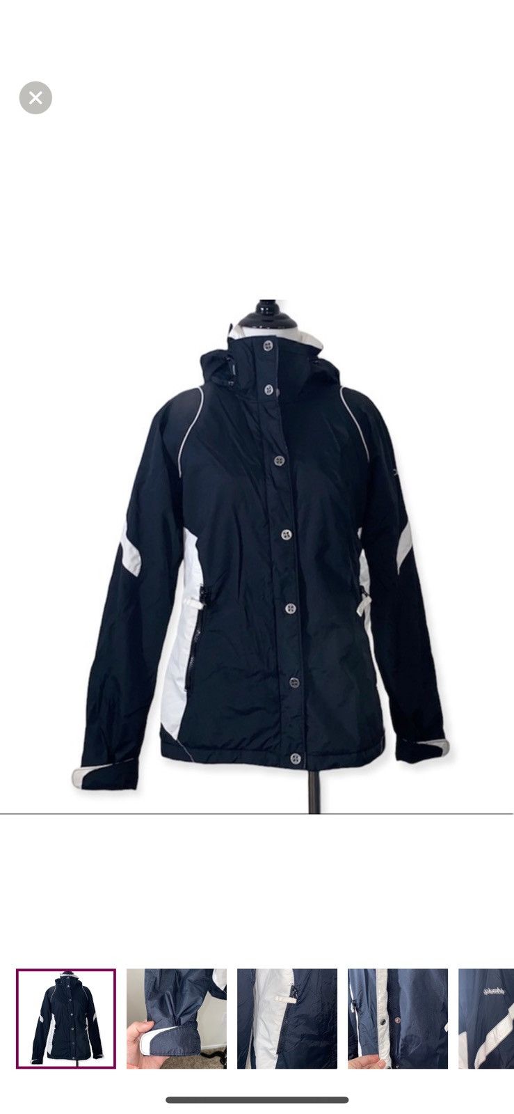 Columbia Columbia small black and white coat Size S / US 4 / IT 40 - 1 Thumbnail