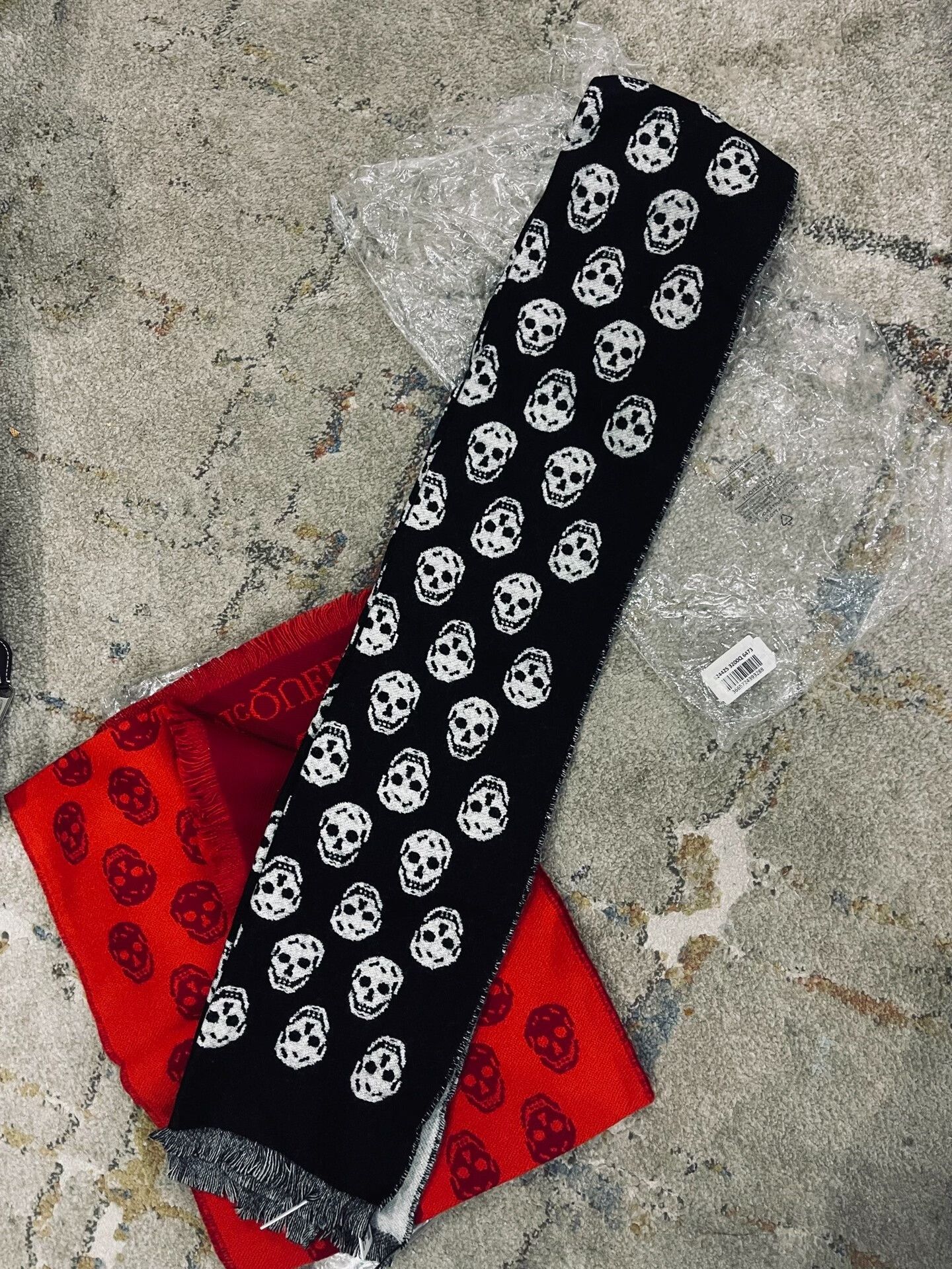 Alexander McQueen Alexander McQueen Skull Cashmere Scarf Size ONE SIZE - 1 Thumbnail