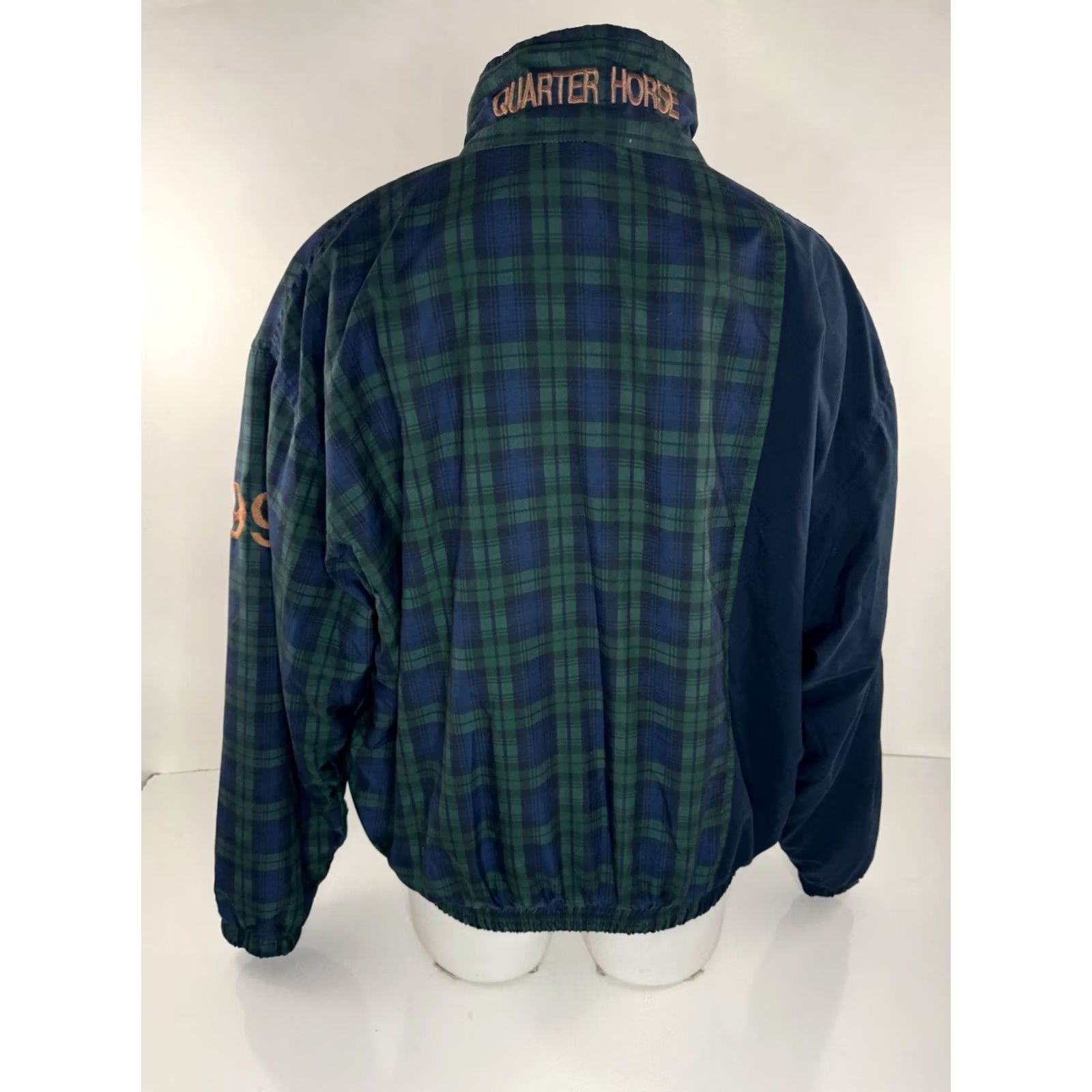 Vintage Schneiders Oversized L Jacket Men QUARTER HORSE CONGRESS Ohio 99 Official Embroidered Horse Equestrian Blue / Green Size US L / EU 52-54 / 3 - 5 Thumbnail