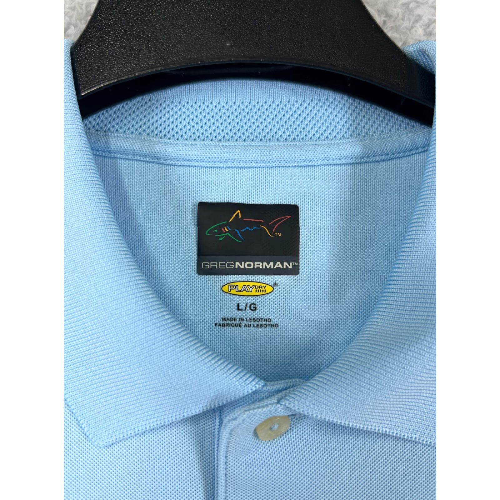 Vintage Greg Norman Polo Shirt Mens Large Blue Golf Play Dry Shirt Size US L / EU 52-54 / 3 - 3 Thumbnail